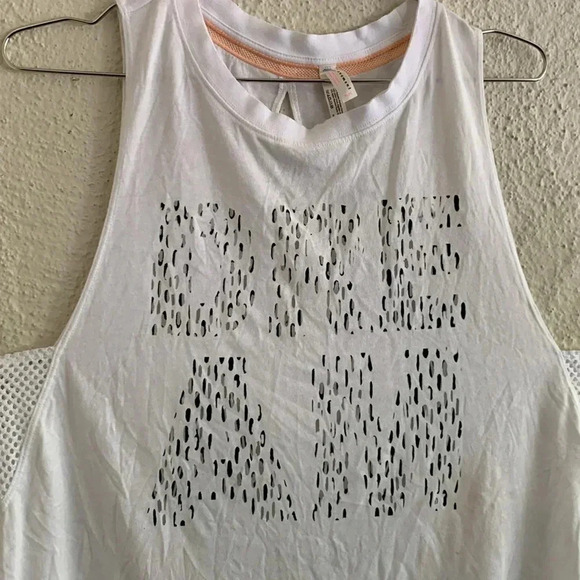 Free People Movement Womens S White Sleeveless Cut Out Split back Dream Tank Top - Picture 4 of 8